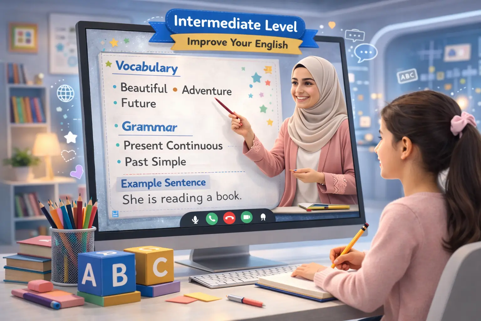 اللغة الإنجليزية المستوى المتوسط
